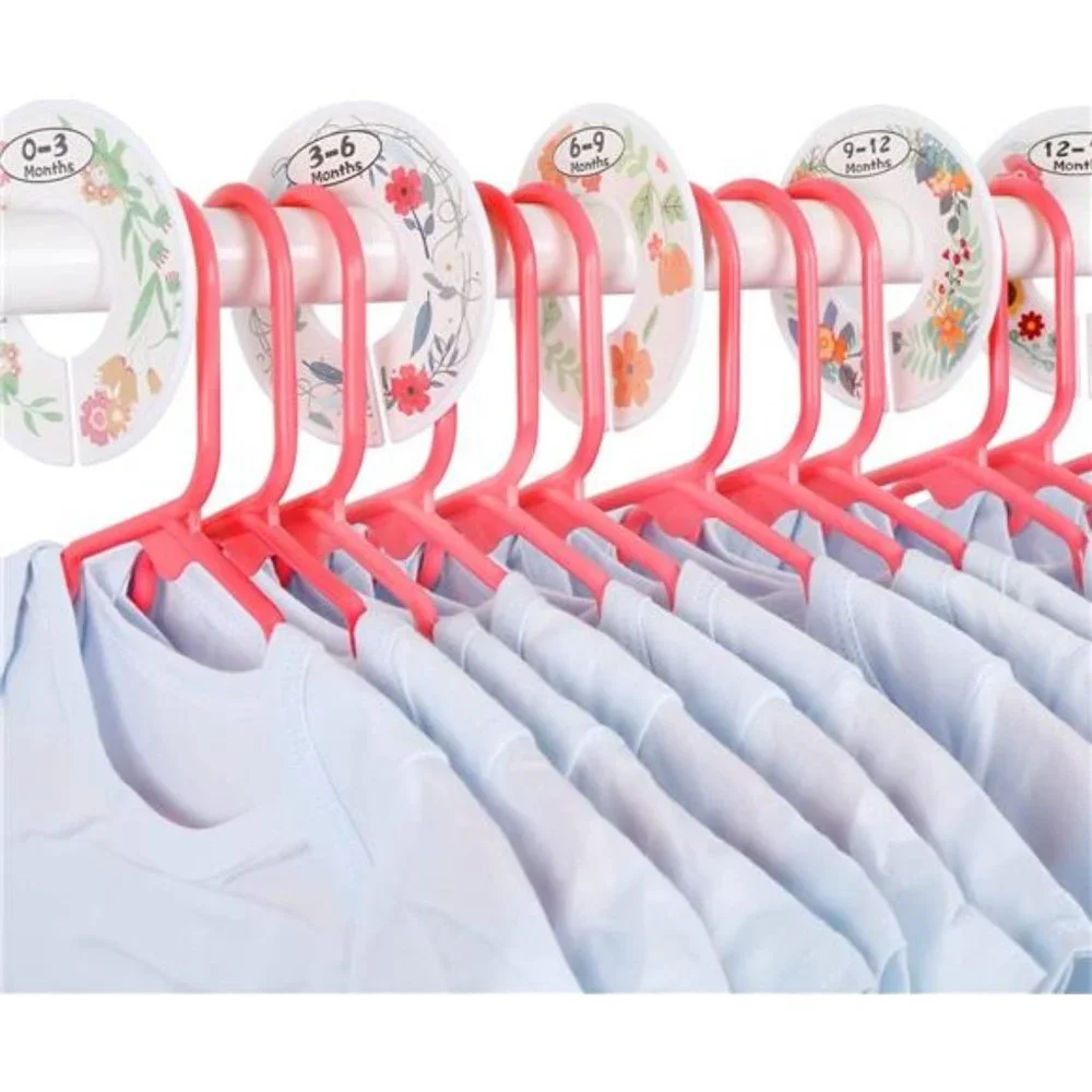 60 Pack, Ultra Thin No Slip Infant Nursery Clothes Hangers